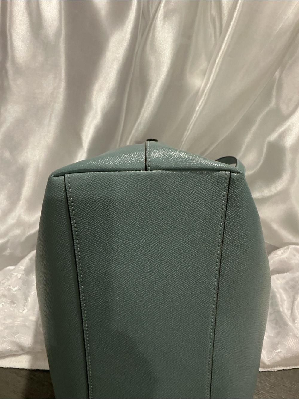 Coach Teal Green Leather Gallery Tote - Picture 8 of 14